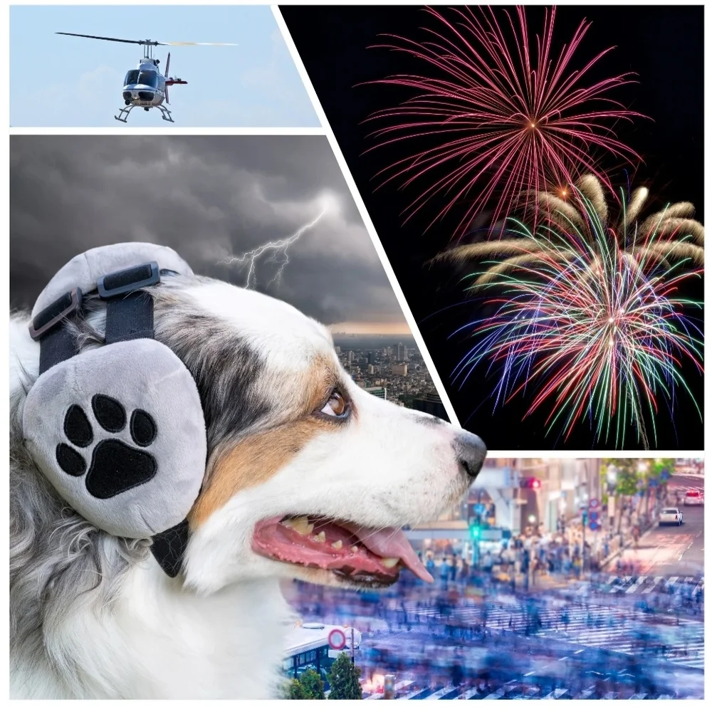 Dog Ear Muffs Noise Protection Cancelling Headphone Aniexty Loud Noise Large NEW - Picture 4 of 10